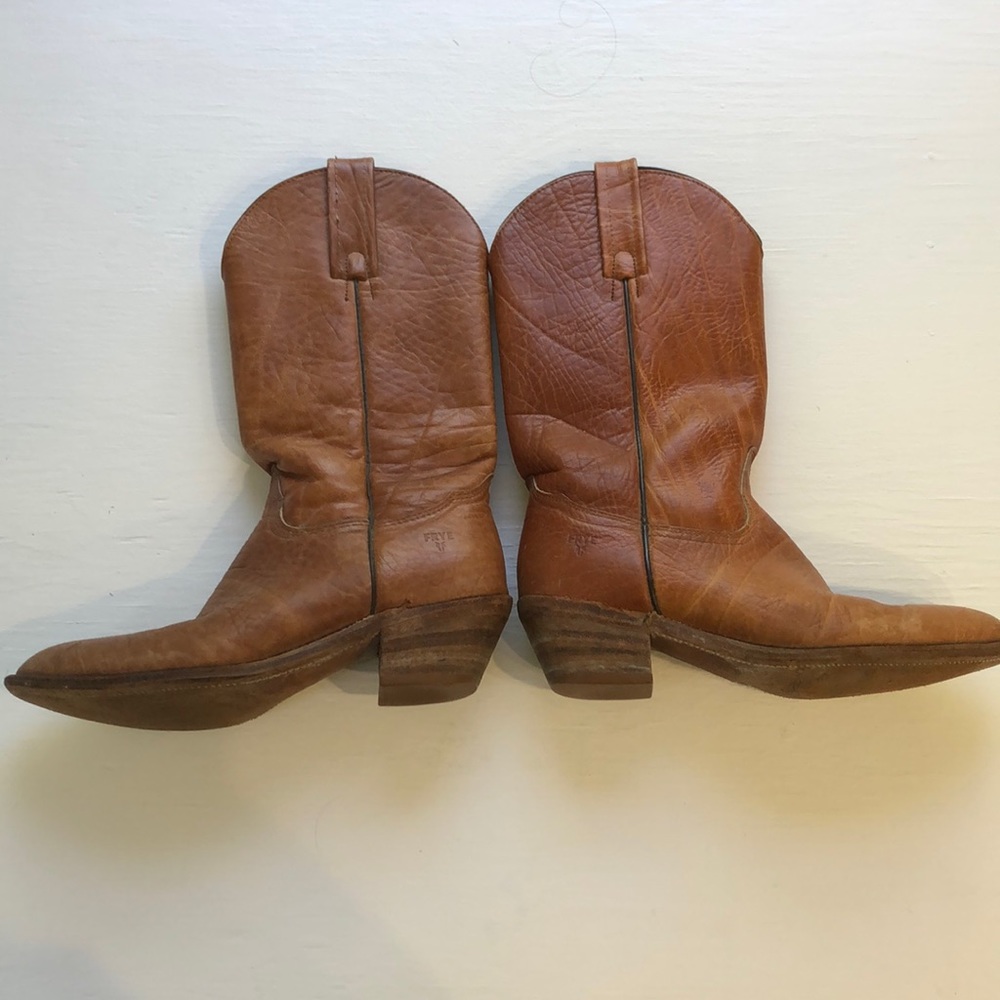 Frye Brown Leather Women's Boots - Picture 4 of 8